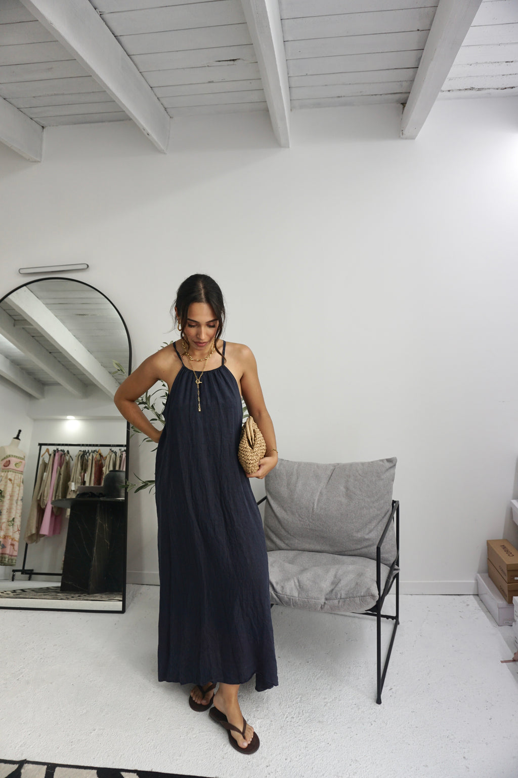 Vestido 100% Linho