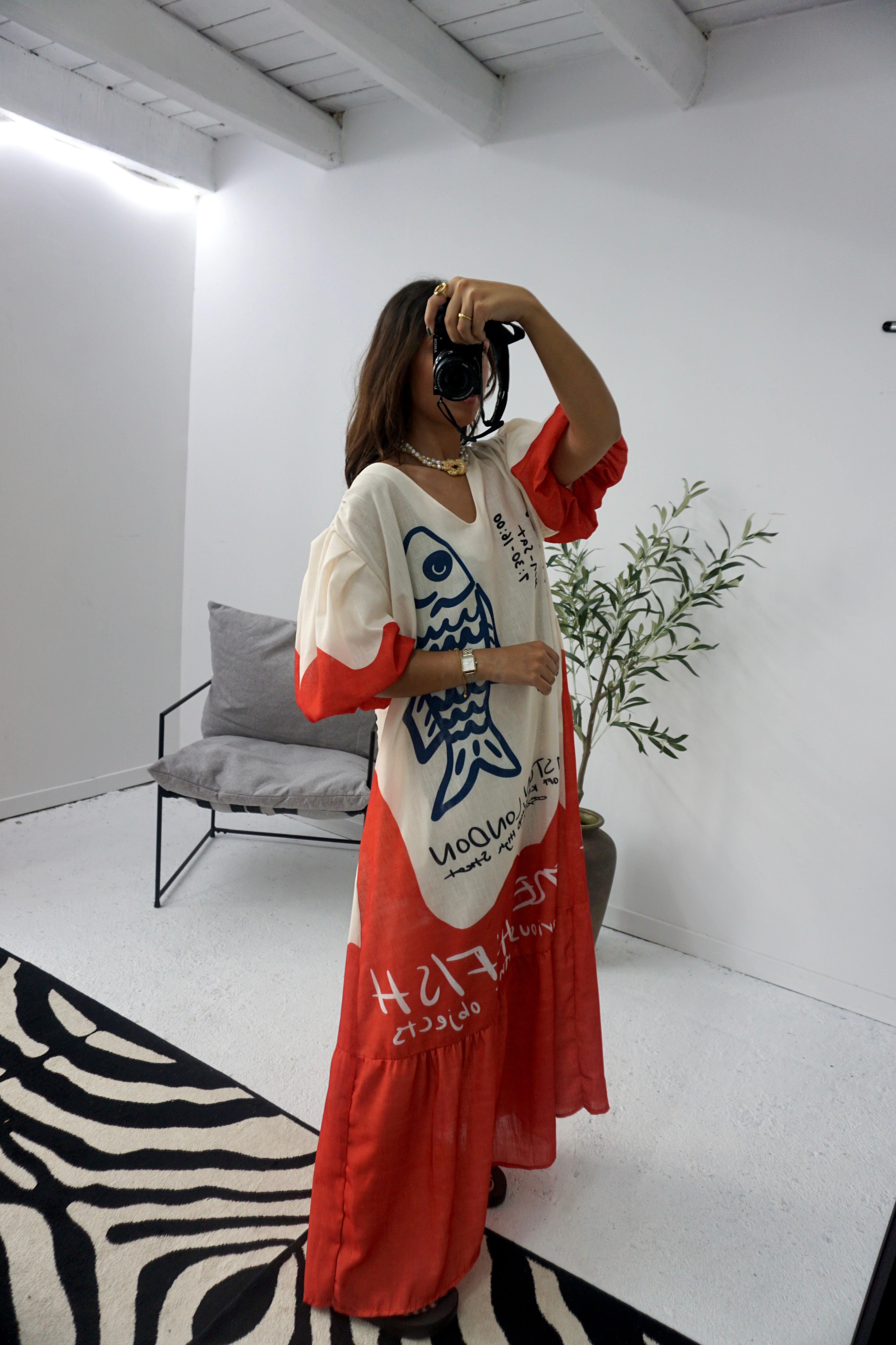 Vestido Manga Balão