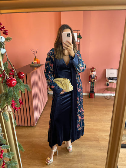 Kimono Veludo Estampado